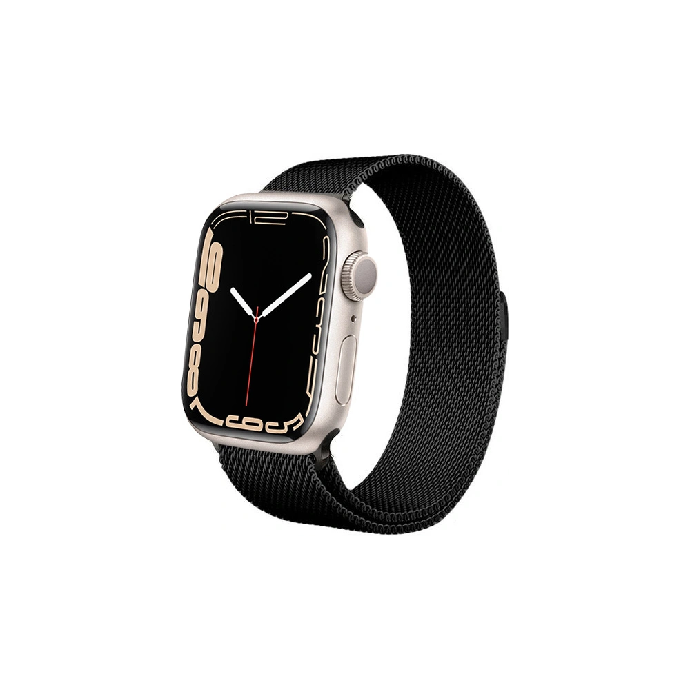Hurtownia GSM - Bransoleta Crong Milano Steel Apple Watch 4/5/6/7/SE/8/9 40/41mm (czarny) - CRG157 - {ean13} - Hurt
