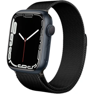 Hurtownia GSM - Brățara Crong Milano Steel Apple Watch 4/5/6/7/SE/8/9 40/41mm (negru) - CRG157 - {ean13} - Hurt