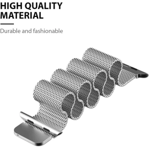 Hurtownia GSM - Brățară Crong Milano Steel Apple Watch 4/5/6/7/SE/8/9 40/41mm (argintie) - CRG158 - {ean13} - Hurt