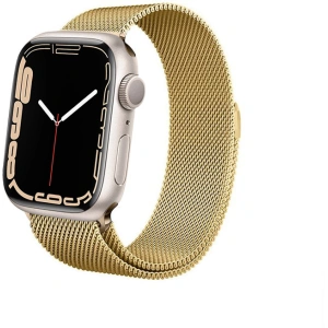 Bransoleta Crong Milano Steel Apple Watch 4/5/6/7/SE/8/9 40/41mm (złoty)