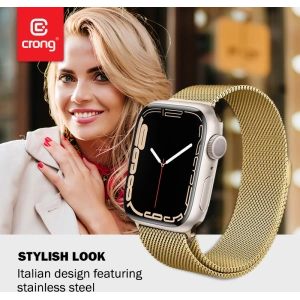 Wholesale Bracelet Crong Milano Steel Apple Watch 4/5/6/7/SE/8/9 40/41mm (gold) - CRG159 - {ean13} - Hurt
