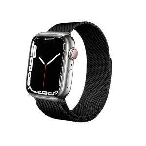 Hurtownia GSM - Bransoleta Crong Milano Steel Apple Watch 4/5/6/7/SE/8/9/Ultra 44/45/49mm (černá) - CRG160 - {ean13} - Hurt