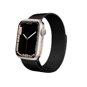 Hurtownia GSM - Bransoleta Crong Milano Steel Apple Watch 4/5/6/7/SE/8/9/Ultra 44/45/49mm (fekete) - CRG160 - {ean13} - Hurt