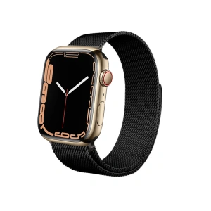 Hurtownia GSM - Bransoleta Crong Milano Steel Apple Watch 4/5/6/7/SE/8/9/Ultra 44/45/49mm (černá) - CRG160 - {ean13} - Hurt