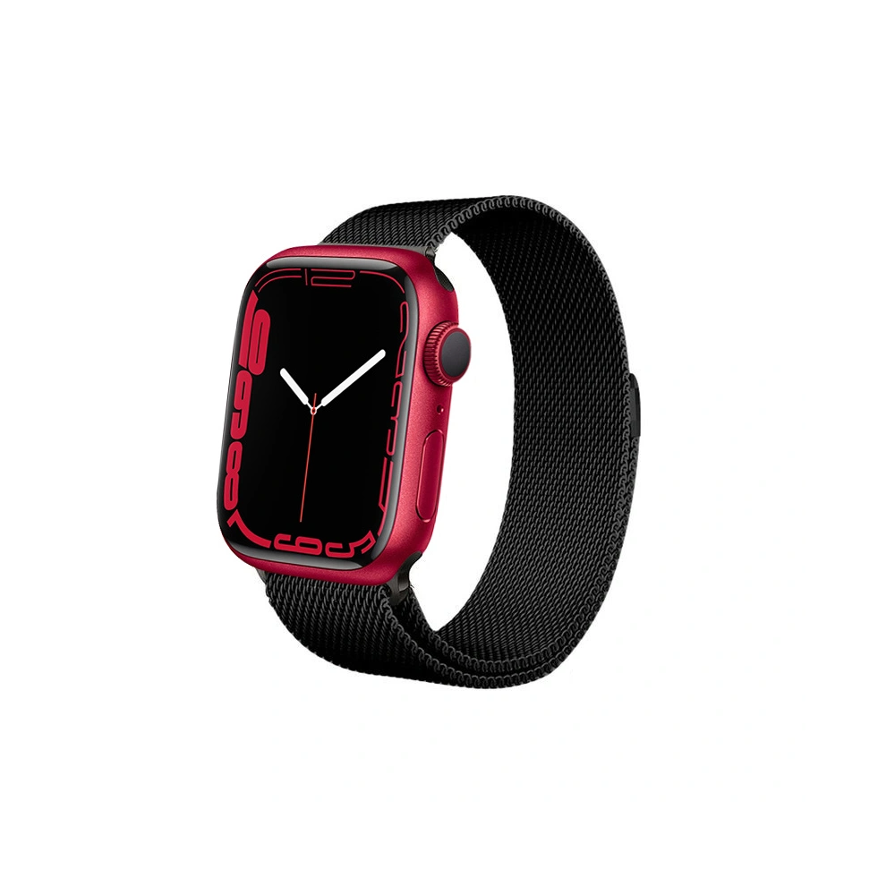 Hurtownia GSM - Bransoleta Crong Milano Steel Apple Watch 4/5/6/7/SE/8/9/Ultra 44/45/49mm (černá) - CRG160 - {ean13} - Hurt