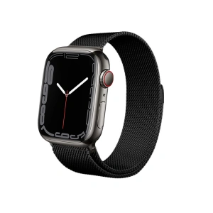 Hurtownia GSM - Bransoleta Crong Milano Steel Apple Watch 4/5/6/7/SE/8/9/Ultra 44/45/49mm (fekete) - CRG160 - {ean13} - Hurt