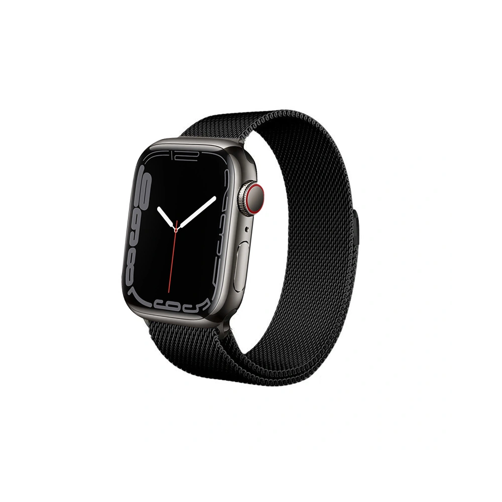 Hurtownia GSM - Bransoleta Crong Milano Steel Apple Watch 4/5/6/7/SE/8/9/Ultra 44/45/49mm (černá) - CRG160 - {ean13} - Hurt