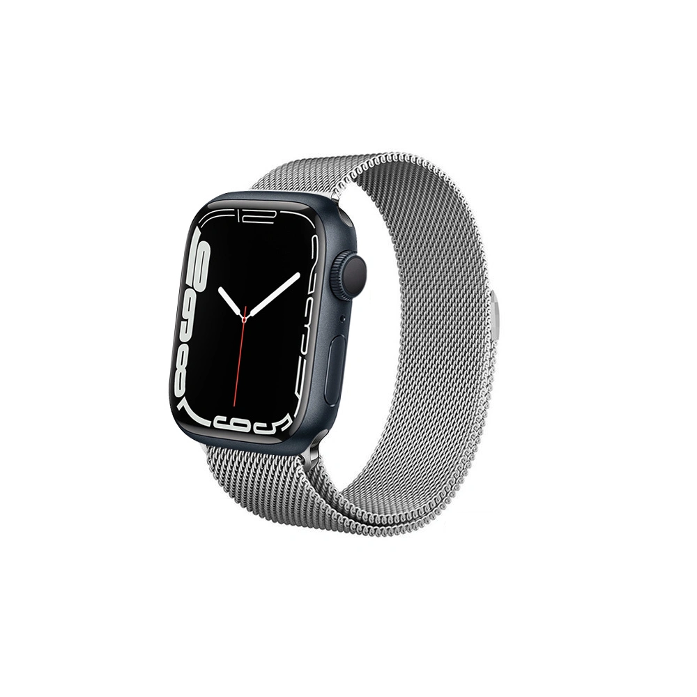 Hurtownia GSM - Bransoleta Crong Milano Steel Apple Watch 4/5/6/7/SE/8/9/Ultra 44/45/49mm (stříbrná) - CRG161 - {ean13} - Hurt