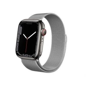 Hurtownia GSM - Bransoleta Crong Milano Steel Apple Watch 4/5/6/7/SE/8/9/Ultra 44/45/49mm (stříbrná) - CRG161 - {ean13} - Hurt