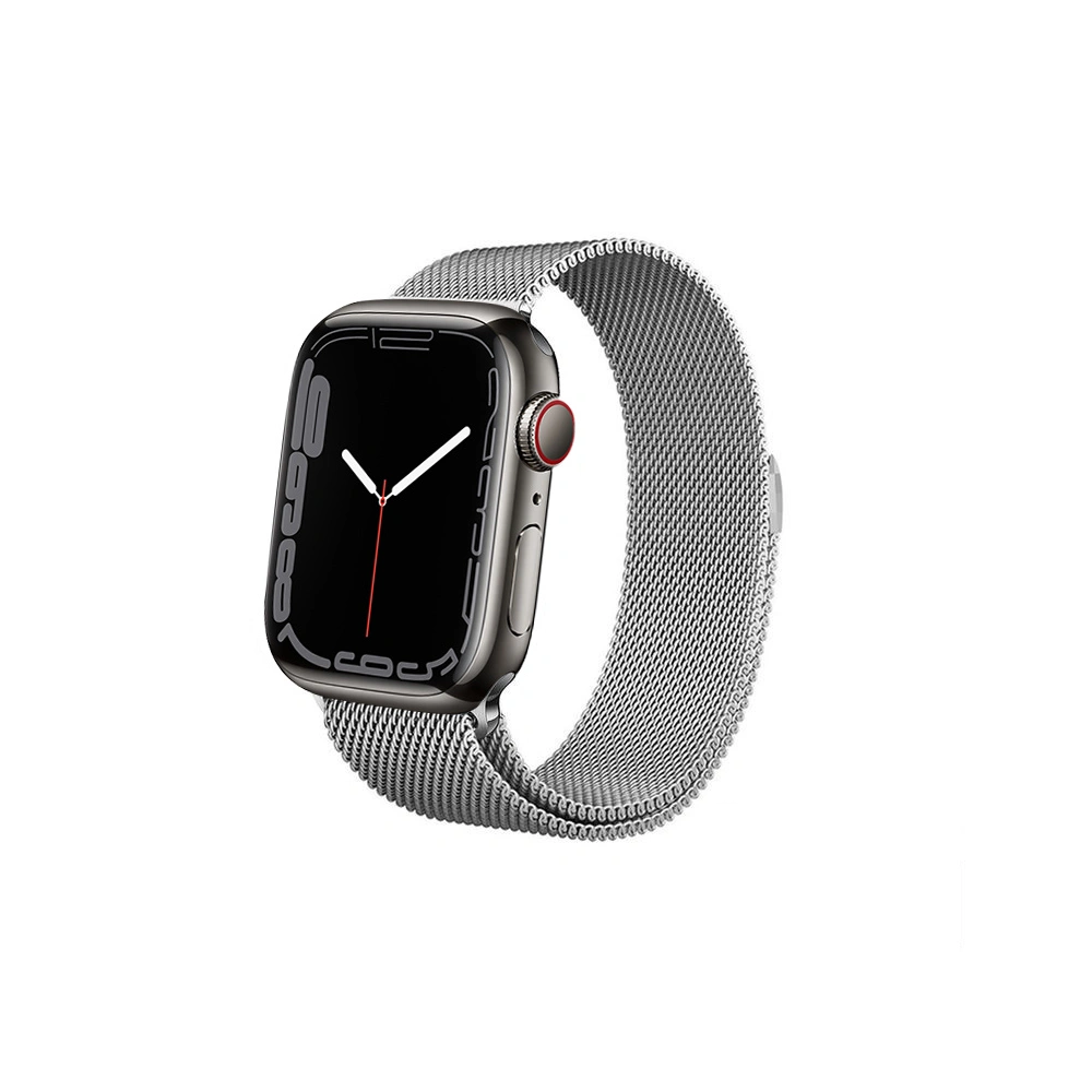 Hurtownia GSM - Bransoleta Crong Milano Steel Apple Watch 4/5/6/7/SE/8/9/Ultra 44/45/49mm (stříbrná) - CRG161 - {ean13} - Hurt