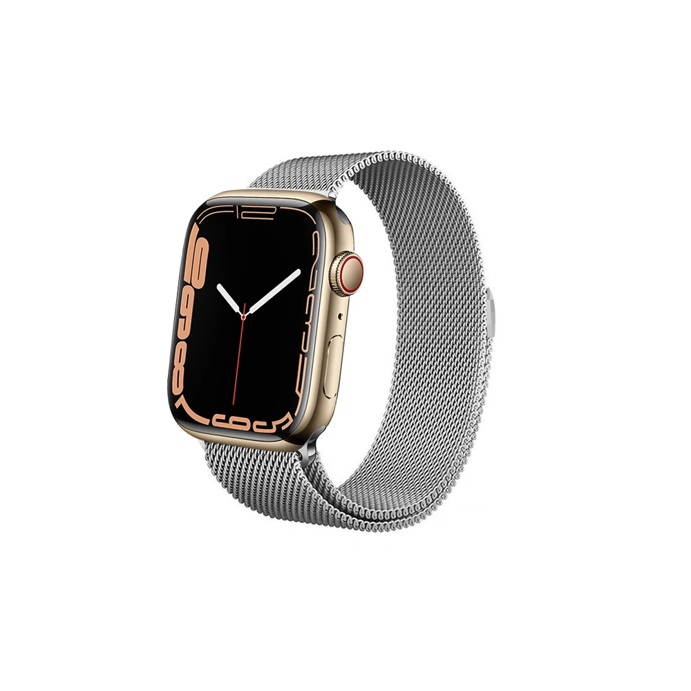 Hurtownia GSM - Bransoleta Crong Milano Steel Apple Watch 4/5/6/7/SE/8/9/Ultra 44/45/49mm (stříbrná) - CRG161 - {ean13} - Hurt
