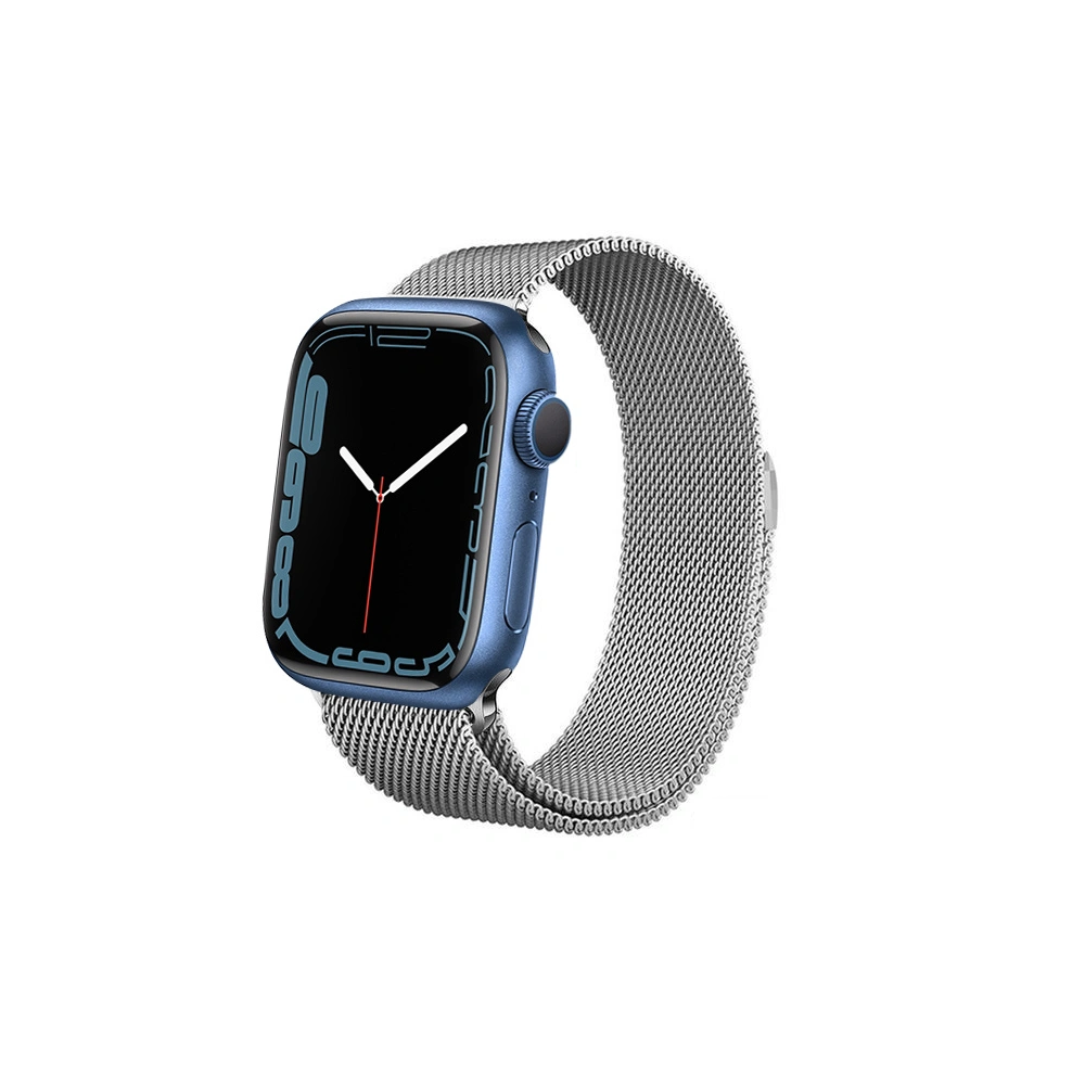 Hurtownia GSM - Bransoleta Crong Milano Steel Apple Watch 4/5/6/7/SE/8/9/Ultra 44/45/49mm (stříbrná) - CRG161 - {ean13} - Hurt