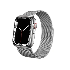 Hurtownia GSM - Bransoleta Crong Milano Steel Apple Watch 4/5/6/7/SE/8/9/Ultra 44/45/49mm (stříbrná) - CRG161 - {ean13} - Hurt
