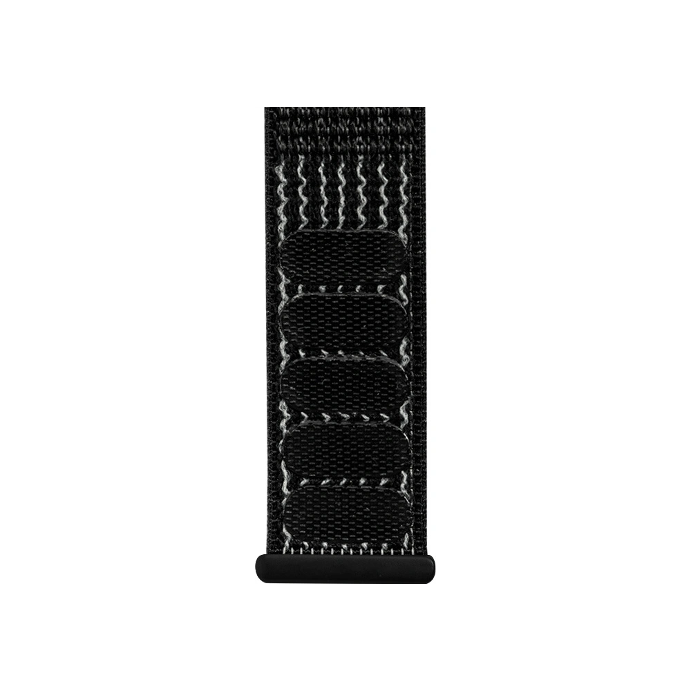 Hurtownia GSM - Pásek Crong Nylon Reflex Apple Watch 4/5/6/7/SE/8/9/Ultra 44/45/49mm (černý) - CRG163 - {ean13} - Hurt