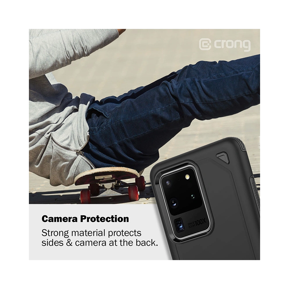 Hurtownia GSM - Etui Crong Defender Case Samsung Galaxy S20 (fekete) - CRG164 - {ean13} - Hurt
