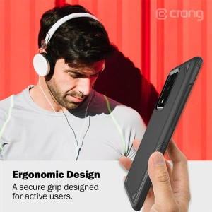 Etui Crong Defender Case Samsung Galaxy S20+ Plus (černý)