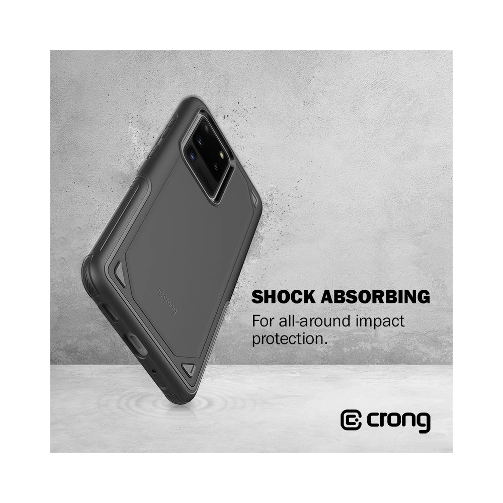 Hurtownia GSM - Etui Crong Defender Case Samsung Galaxy S20+ Plus (fekete) - CRG165 - {ean13} - Hurt