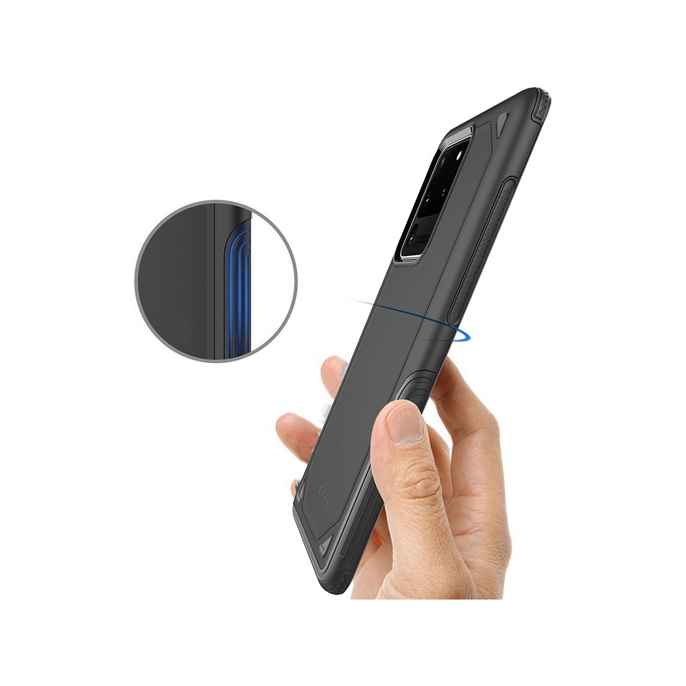 Hurtownia GSM - Case Crong Defender Case Samsung Galaxy S20 Ultra (schwarz) - CRG166 - {ean13} - Hurt