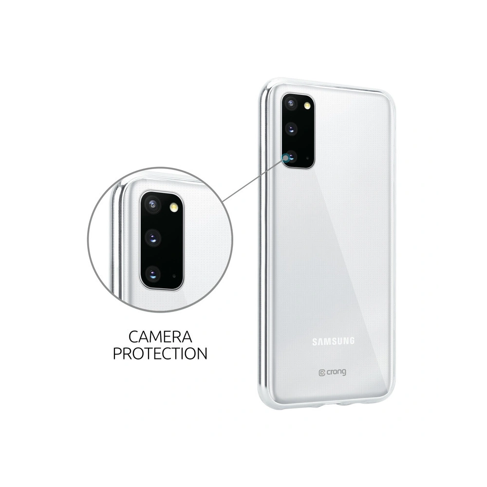 Hurtownia GSM - Etui Crong Crystal Slim Cover Samsung Galaxy S20 (átlátszó) - CRG167 - {ean13} - Hurt