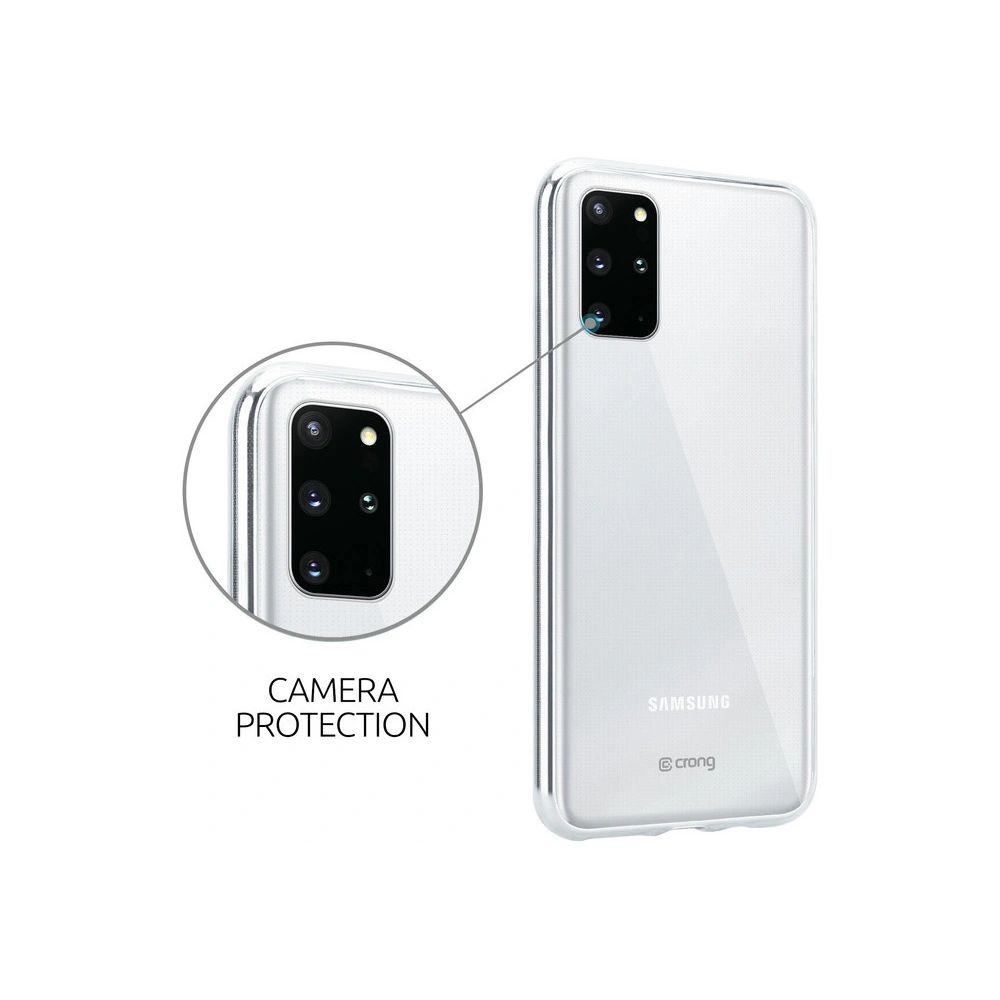 Hurtownia GSM - Etui Crong Crystal Slim Cover Samsung Galaxy S20+ Plus (průhledný) - CRG168 - {ean13} - Hurt
