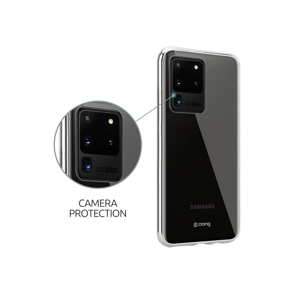 Hurtownia GSM - Etui Crong Crystal Slim Cover Samsung Galaxy S20 Ultra (průhledný) - CRG169 - {ean13} - Hurt