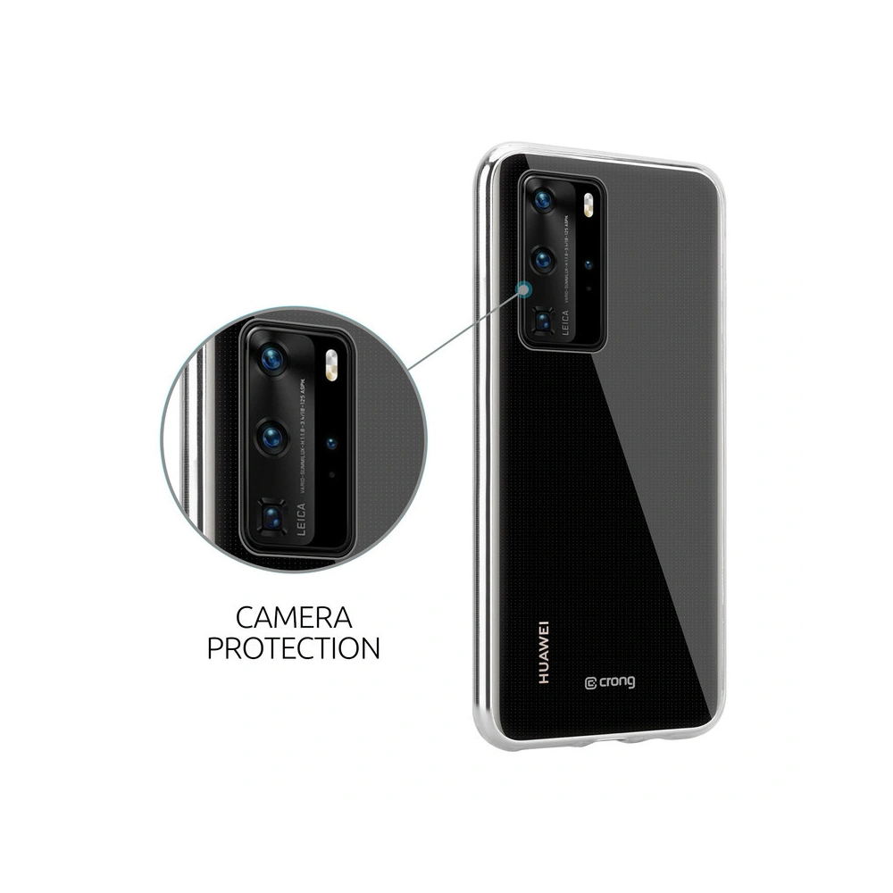 Hurtownia GSM - Etui Crong Crystal Slim Cover Huawei P40 (průhledný) - CRG172 - {ean13} - Hurt