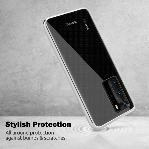 Etui Crong Crystal Slim Cover Huawei P40 (przezroczysty)
