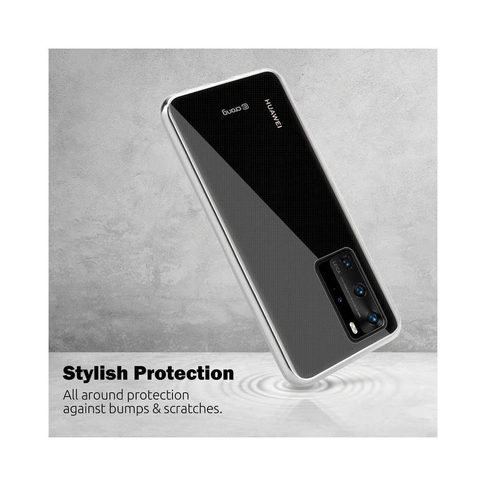 Hurtownia GSM - Etui Crong Crystal Slim Cover Huawei P40 (průhledný) - CRG172 - {ean13} - Hurt