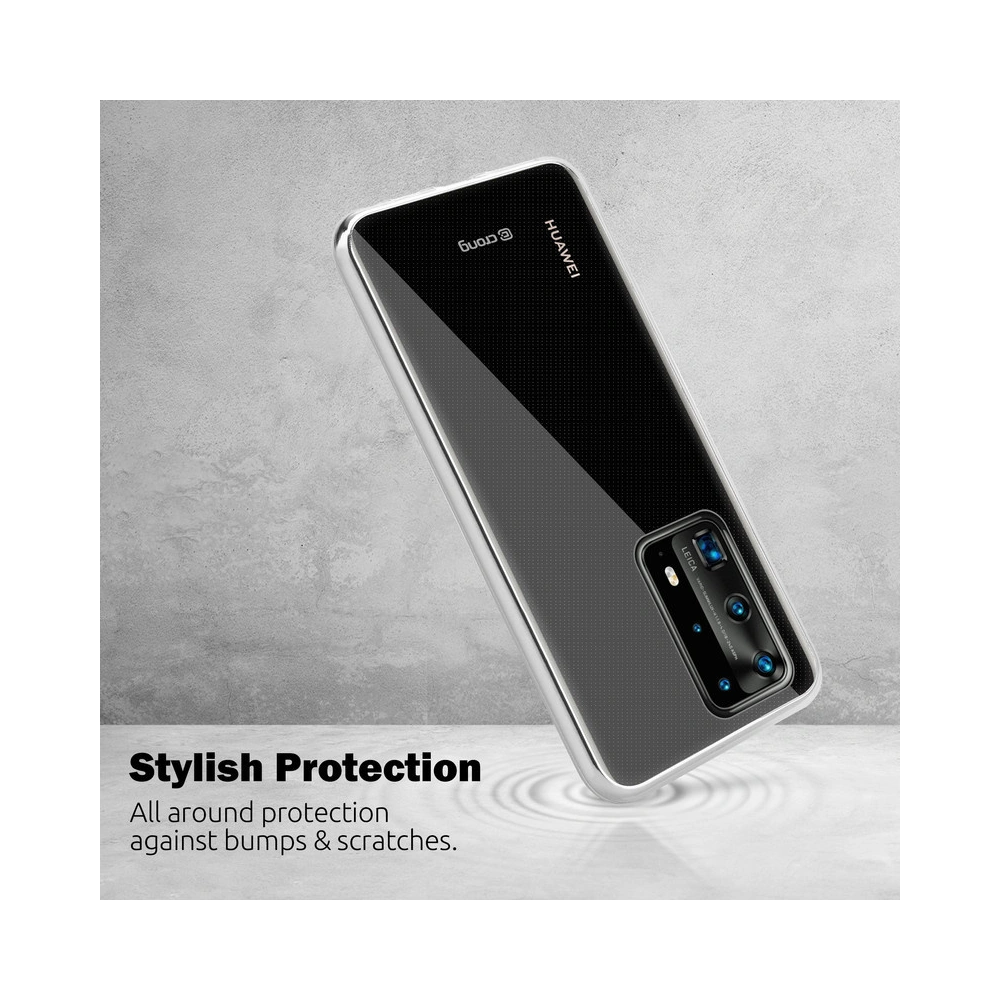 Etui Crong Crystal Slim Cover Huawei P40 Pro (průhledný)