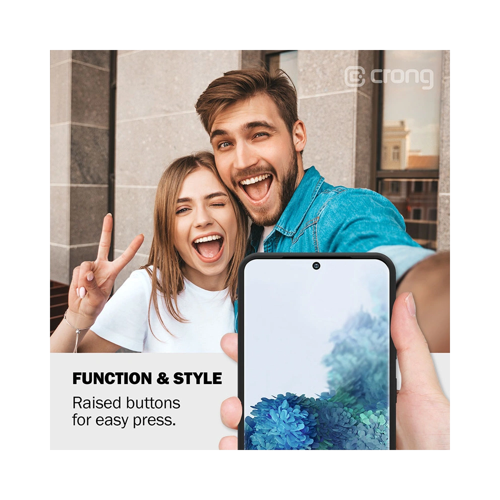 Hurtownia GSM - Etui Crong Színes Borító Samsung Galaxy A51 (fekete) - CRG185 - {ean13} - Hurt