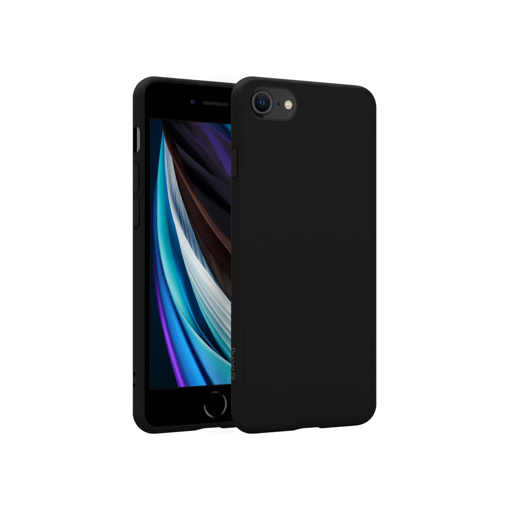 Hurtownia GSM - Etui Crong színes borító Apple iPhone SE 2022/SE 2020/8/7 (fekete) - CRG186 - {ean13} - Hurt