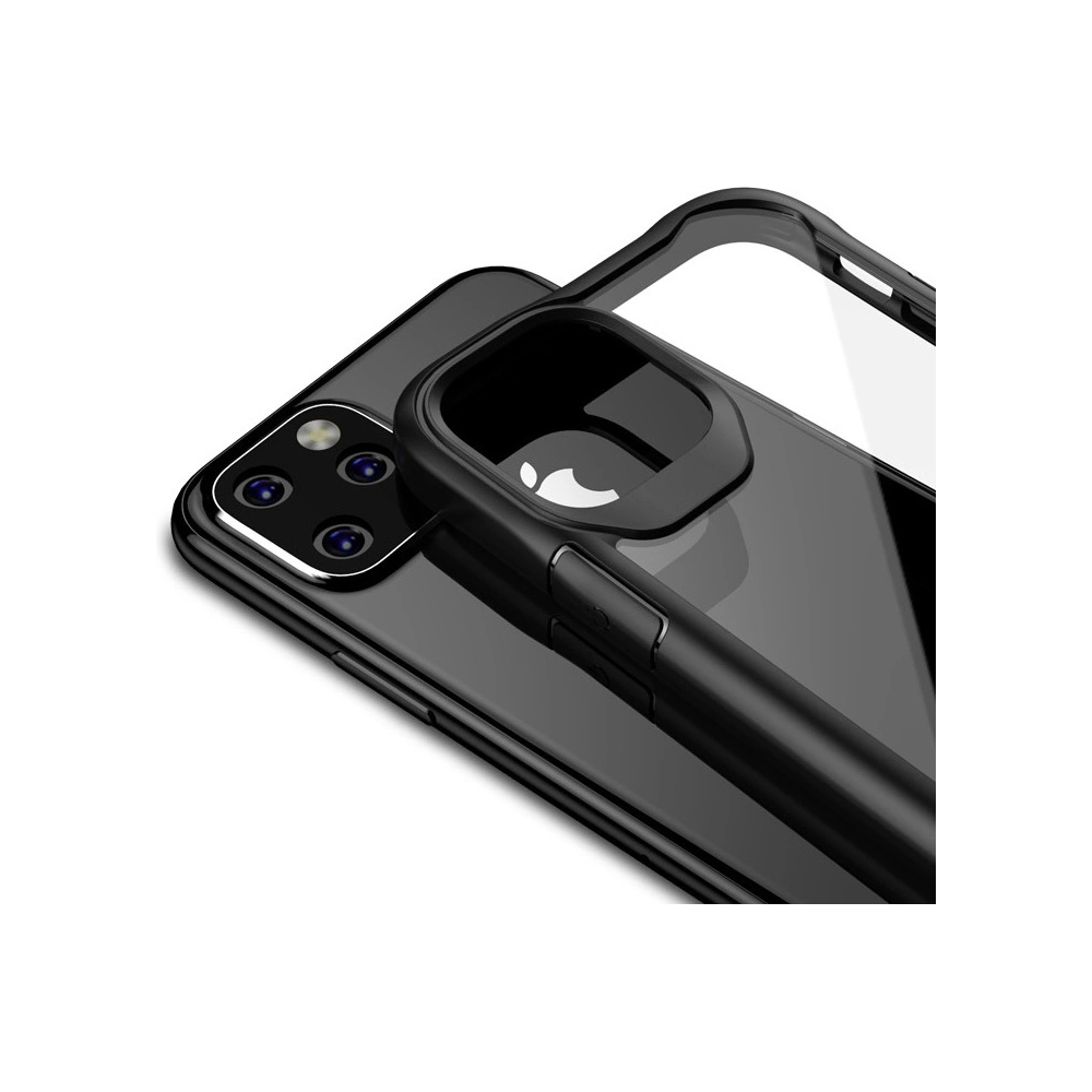 Hurtownia GSM - Sada pouzdra + sklo Crong Hybrid Clear Cover Apple iPhone 11 Pro (černá) - CRG193 - {ean13} - Hurt