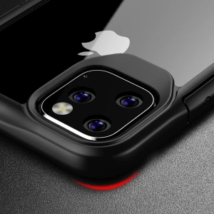 Hurtownia GSM - Sada pouzdra + sklo Crong Hybrid Clear Cover Apple iPhone 11 Pro (černá) - CRG193 - {ean13} - Hurt