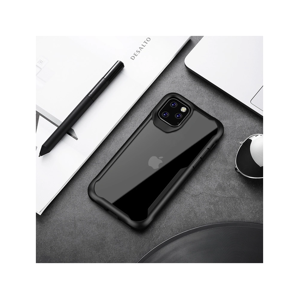 Hurtownia GSM - Set mit Hülle + Glas Crong Hybrid Clear Cover Apple iPhone 11 Pro (schwarz) - CRG193 - {ean13} - Hurt