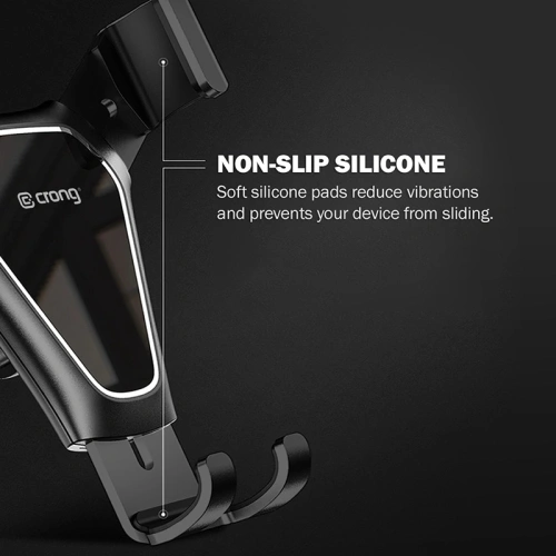 Uchwyt samochodowy Crong Gravity Auto-Clip Car Holder 4,7 - 6,5 cali (czarny)
