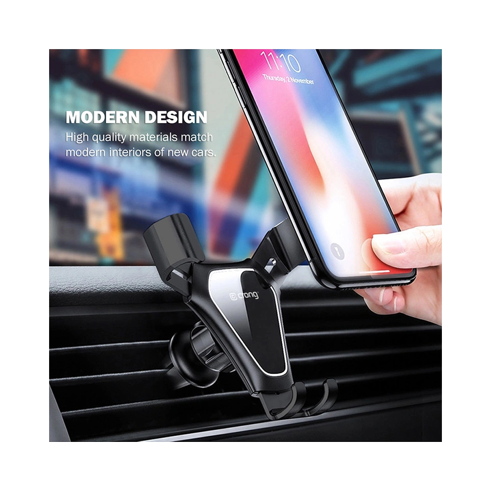Hurtownia GSM - Upevnění do auta Crong Gravity Auto-Clip Car Holder 4,7 - 6,5 palce (černý) - CRG195 - {ean13} - Hurt