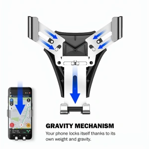 Hurtownia GSM - Autós tartó Crong Gravity Auto-Clip 4,7 - 6,5 hüvelyk (fekete) - CRG195 - {ean13} - Hurt
