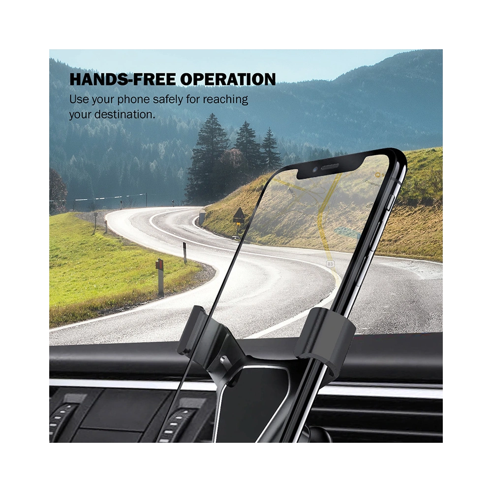 Hurtownia GSM - Auto-Halterung Crong Gravity Auto-Clip für Mobilgeräte von 4,7 - 6,5 Zoll (schwarz) - CRG195 - {ean13} - Hurt