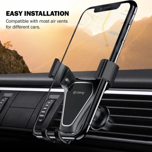 Hurtownia GSM - Auto-Halterung Crong Gravity Auto-Clip für Mobilgeräte von 4,7 - 6,5 Zoll (schwarz) - CRG195 - {ean13} - Hurt