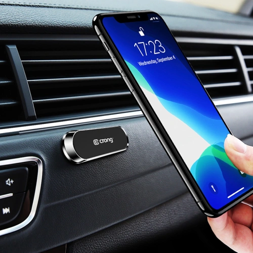 Magnetyczny uchwyt samochodowy Crong Multi-Function Magnetic Car Holder (czarny)