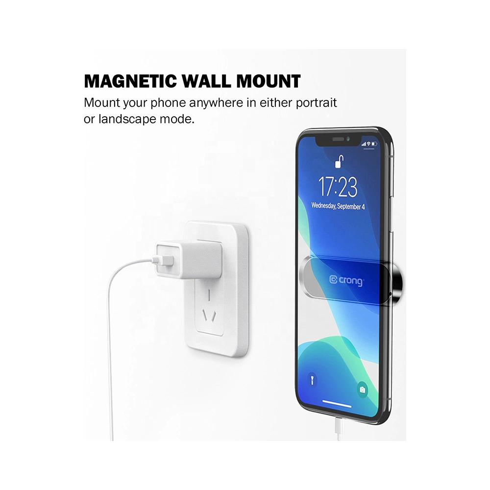 Hurtownia GSM - Următorul text tradus în română este:Uchiu magnetic pentru mașină Crong Multi-Funcțional Magnetic Car Holder (negru) - CRG196 - {ean13} - Hurt