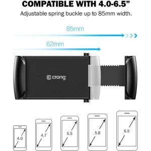 Hurtownia GSM - Autohalter Crong Universal Smart Car Holder 4 - 6,5 Zoll (schwarz) - CRG197 - {ean13} - Hurt