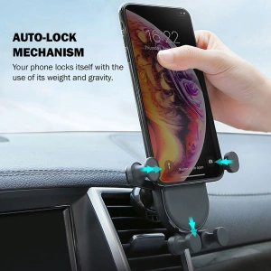 Hurtownia GSM - Autós tartó Crong Gravity Auto-Lock Autótartó 4,7 - 6,5 inch (fekete) - CRG198 - {ean13} - Hurt