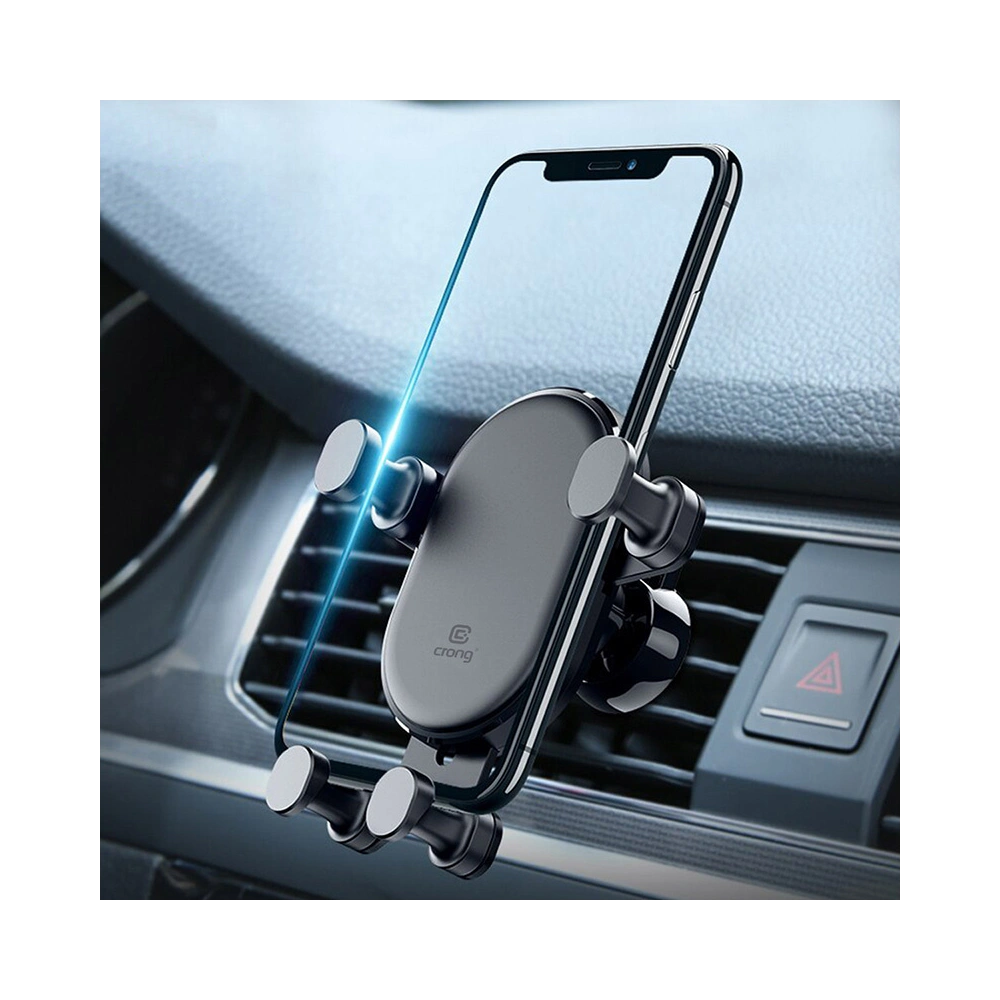 Hurtownia GSM - Autós tartó Crong Gravity Auto-Lock Autótartó 4,7 - 6,5 inch (fekete) - CRG198 - {ean13} - Hurt