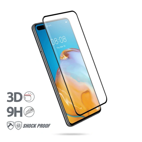 Szkło hartowane Crong 3D Armour Glass Huawei P40 + ramka instalacyjna