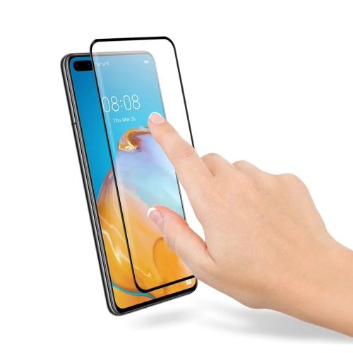 Szkło hartowane Crong 3D Armour Glass Huawei P40 + ramka instalacyjna