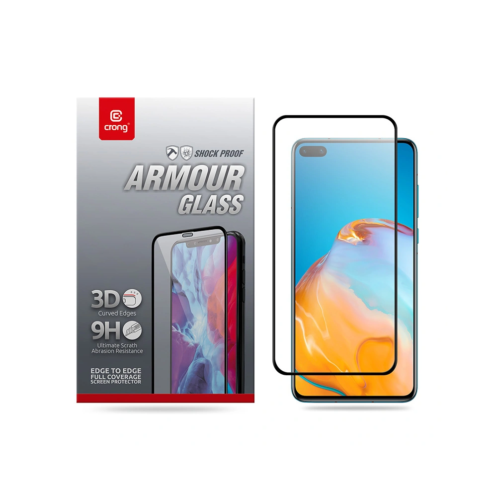 Hurtownia GSM - Tvrzené sklo Crong 3D Armour Glass Huawei P40 + instalační rámeček - CRG200 - {ean13} - Hurt