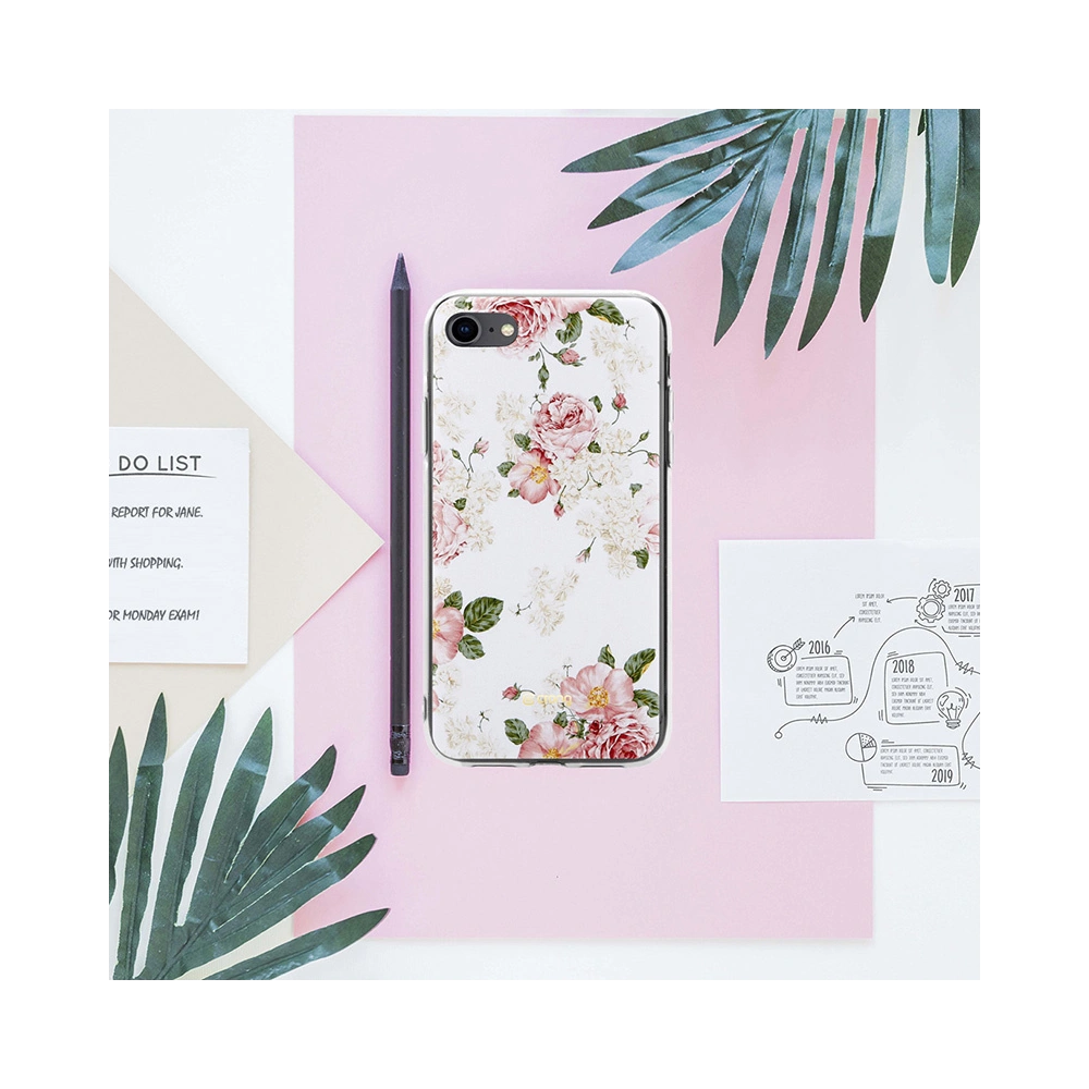 Hurtownia GSM - Etui Crong Flower Case Apple iPhone SE 2022/SE 2020/8/7 (mintázat 02) - CRG205 - {ean13} - Hurt
