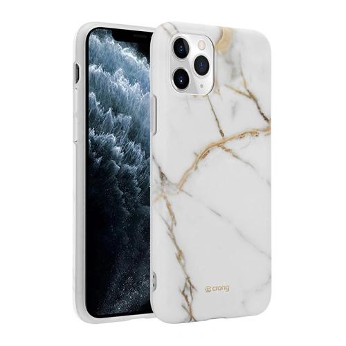 Etui Crong Marble Case Apple iPhone 11 Pro (biały)