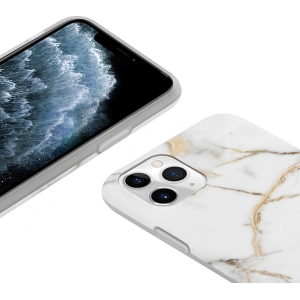 Hurtownia GSM - Etui Crong Marble Case Apple iPhone 11 Pro (bílý) - CRG210 - {ean13} - Hurt